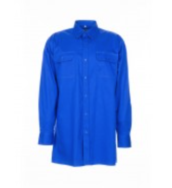 Hemd Langarm. Mittelblau
